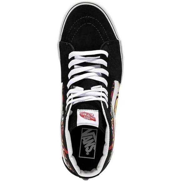 Vans Sk8-Hi Santa Flame Black Classic Men\'s Skate Shoes Size 9.5 NEW main image 4